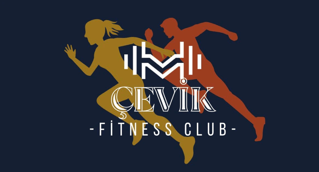 Çevik Fitness Club koşucu figürlü kulüp logosu